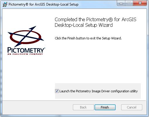 Configuring the Image Driver for ArcMap Note: Notice that the check box is selected by default.