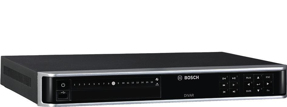 Video DIVAR network 2000 8IP recorder DIVAR network 2000 8IP recorder www.boschsecrity.