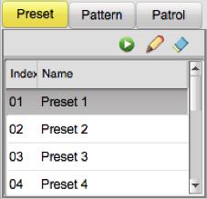 You also perform the following steps to call the preset. 1. Click to select a live view window. 2. For preset 1 to 9, click the corresponding number key (e.g., 4) to call the preset.