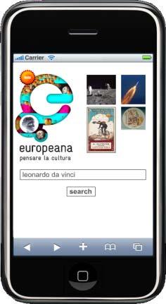 Mobile Access Channel to Europeana Task 3.