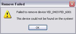Error Messages If there are no devices specified within the device window the following message will appear.