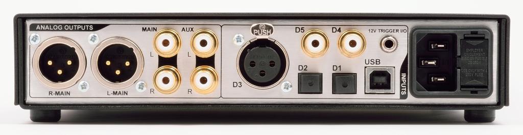 Quick Start Guide Rear Panel Analog Audio Outputs The DAC2 DX has three stereo analog outputs driven from two separate output busses.