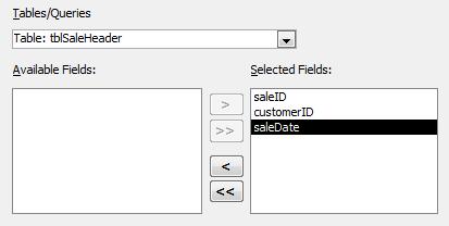Figure 30: All fields selected Figure 31: Form Layout options 6.