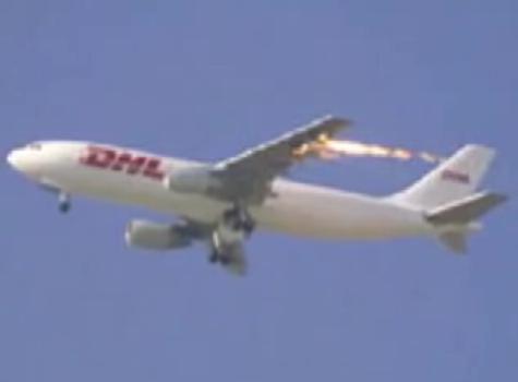 discrete-source damage Airbus A300 shortly after takeoff from Baghdad,