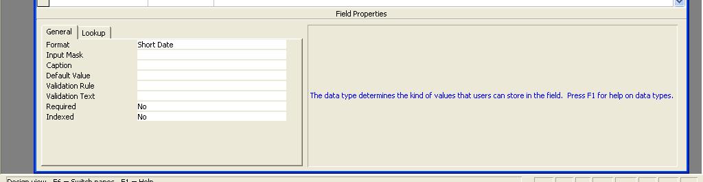 3.4. Field Properties Field properties allow you to define the characteristics of Data types, such as how they are displayed or how many characters can be entered.