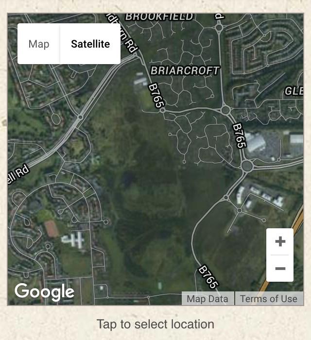 screen) to see aerial photographs to help you locate the site more easily Tap the Satellite icon (top left