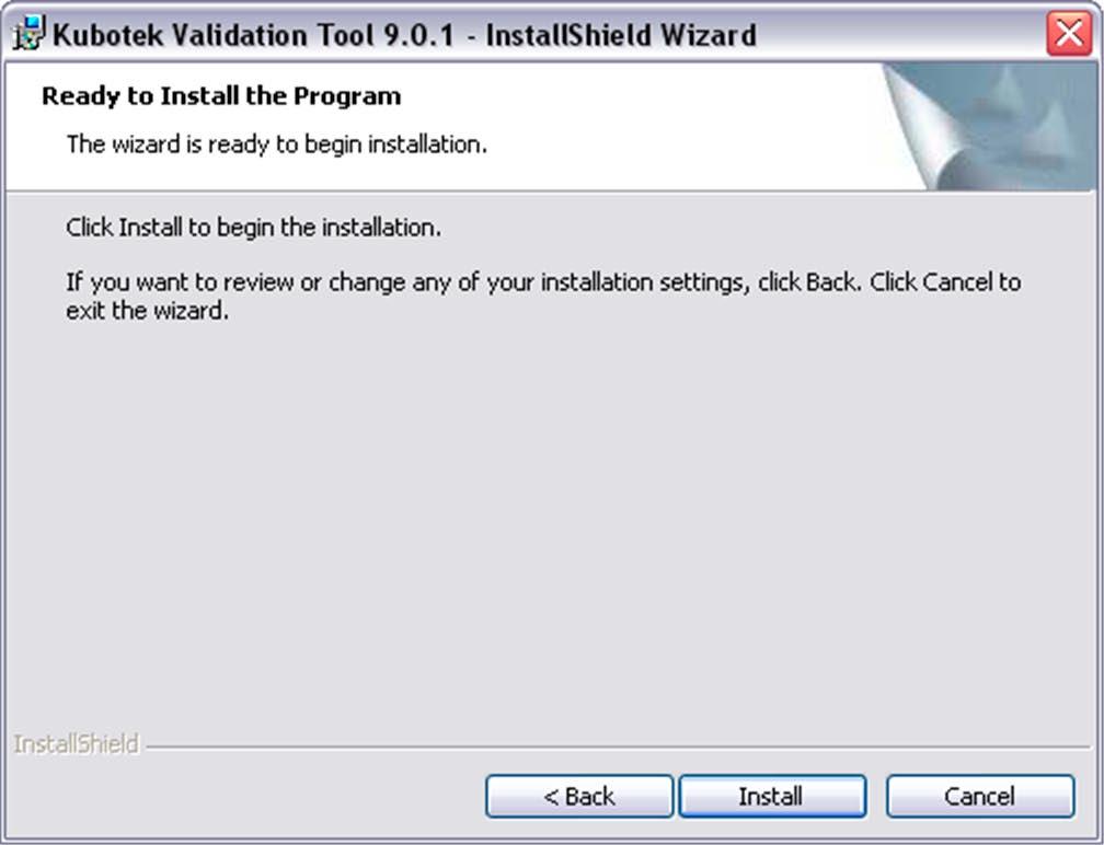 10: InstallShield is now ready to install the application.