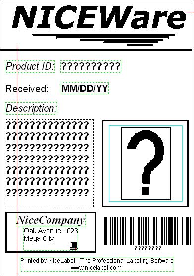 Chapter 4: Other NiceLabel Applications The label (on the left) is the basis for the form (on the right). 4.1.