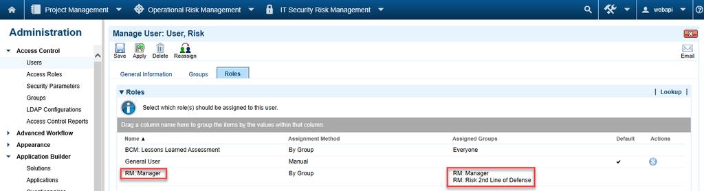 2.4 14. Create a new RSA Archer GRC Platform user and provide them with permissions to update Risk Register entries.
