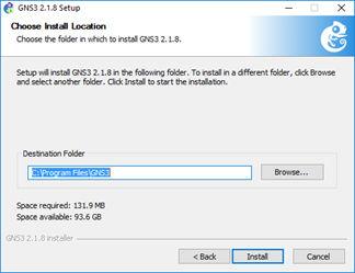 5 Select an installation folder, then click Install.