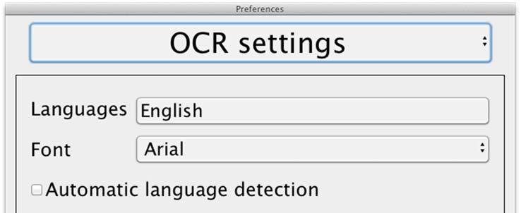 7.4.3.5 OCR settings This heading is only available if the camera supports OCR. Languages Makes it possible to change the languages that the OCR engine is to interpret.