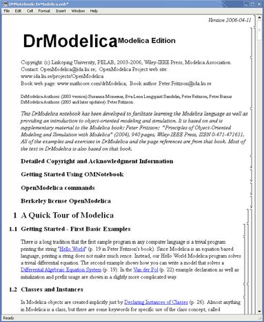 OMNotebook OpenModelica Electronic