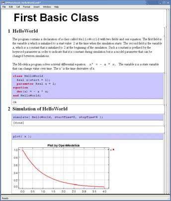 Interactive Contents in DrModelica