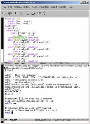 OpenModelica Algorithmic Code Debugger (prel.