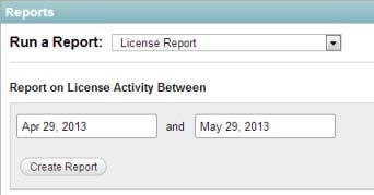 28.2.5 License Report The License report lists information about your Filr license, as well as information about the number of users in your Filr site and how many of those users have accessed the site.