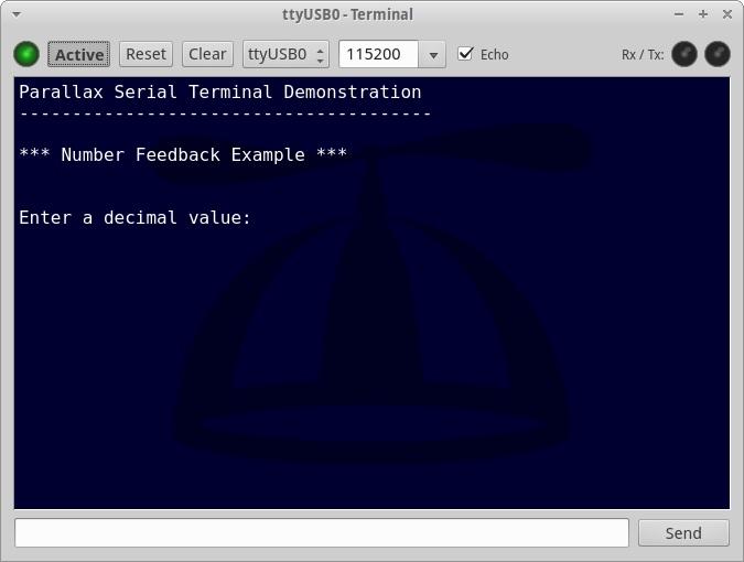 Terminal PropellerIDE has a built-in serial terminal you can use to debug your Propeller programs.