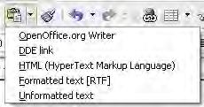 The Standard Bar is consistent across the OpenOffice.org applications. The second toolbar across the top (default location) is the Formatting Bar.