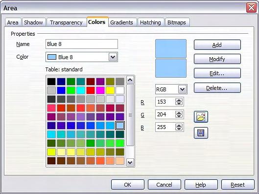 The Toolbars Figure 5. Changing the color palette If you click on the Load Color List button (circled), the file selector asks you to choose a palette file (bearing the file extension.soc).