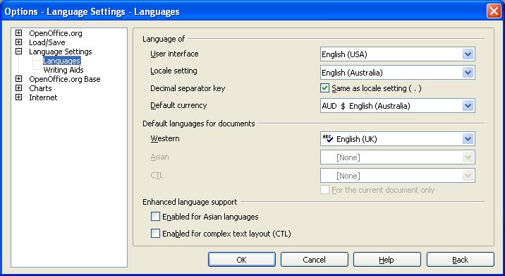 Choosing language settings Figure 39. Choosing language options Figure 40.