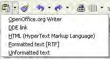 Working with text Cutting, copying, and pasting text Cutting and copying text in Writer is similar to cutting and copying text in other applications.