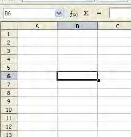 Navigating within spreadsheets Moving from cell to cell In the spreadsheet, one cell, or a group of cells, normally has a darker black border.