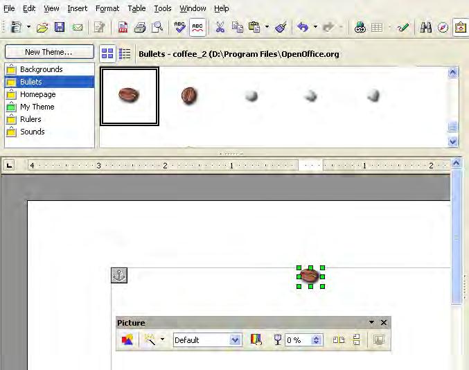 Inserting objects into a document Figure 178.