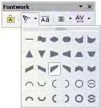 Creating a Fontwork object Figure 185. Editing Fontwork text 5) Click anywhere in a free space or press Esc to apply your changes.