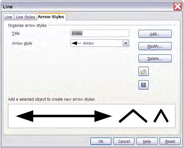 Editing lines and borders Customizing arrow styles You can also create your own arrowheads to create some interesting effects, such as: The first step is to draw a curve with the shape you want for
