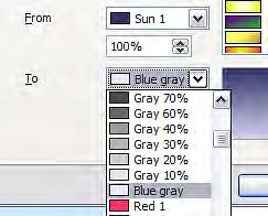 Change these values and click on Add. Creating your own gradient On the Area dialog, click on the Gradients tab.