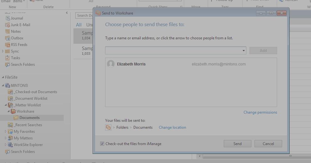 Sync Add files from imanage to Workshare The first step is to add files to Workshare.