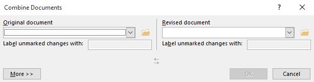 Click on the Browse icon within the Original Document section