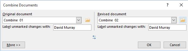 this. Click on the OK button to combine the documents