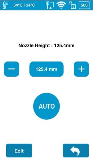 5.4 Calibrate The nozzle height of a printer is a key parameter that needs properly set before any print jobs. It can be calibrated manually or set automatically.