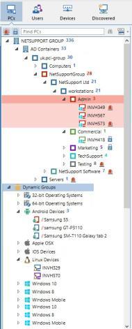 Organisation Tree View and manage auto-discovered devices in one of the two new navigation options: Devices (SMNP-enabled devices) and Discovered (devices new to the network).