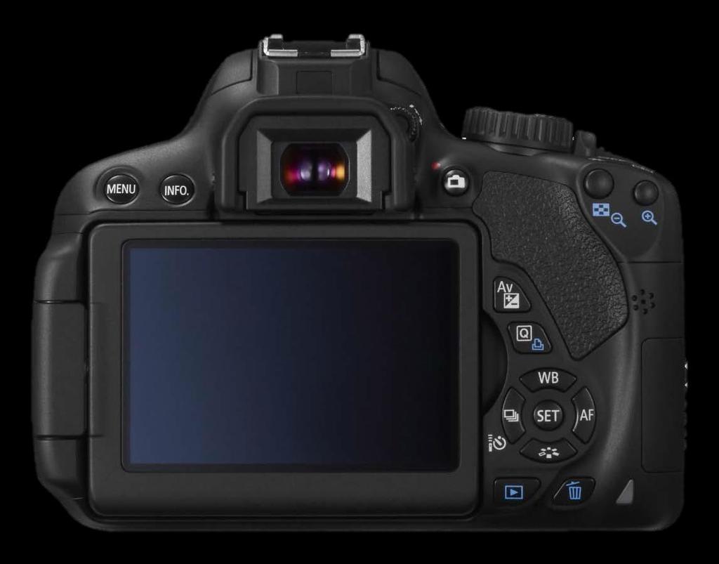 THE DSLR Identifying the Buttons MENU Button Movie Shooting Button AE Lock/ FE Lock AF Point Selection/ Magnify button INFO Button