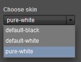 Choose Skin: Users will first want to define the Skin (player buttons) that will be used in the 360 Product View. There are 3 defaults we have created for you.