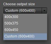 It is however good practice to define an output size that is consistent with the frame size of your images. Ex. If you imported images are cropped in a square, choose a square output size.