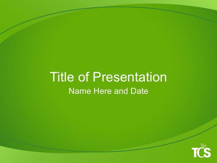 Images and text must only be placed in the white space or solid green area of the slides.