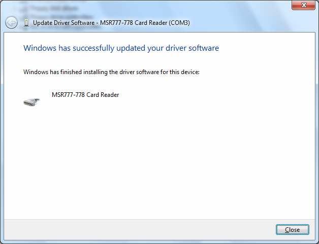 - Check Device Manager to see if the device is installed properly; a successful install