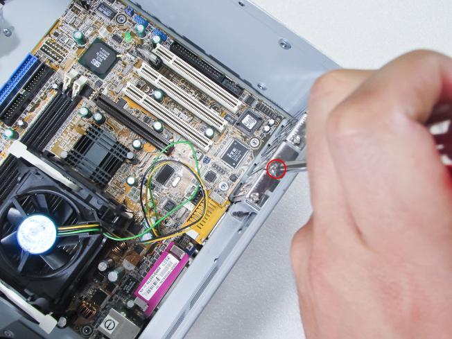 Installing the motherboard To install the microatx motherboard, please follow the instructions below: 1.