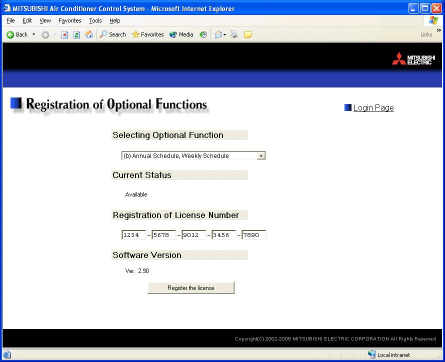 4 Registering a License for Optional Functions Given below is an explanation on how to register a license for optional functions.