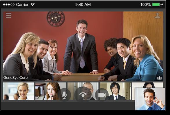 Joining a Meeting using an iphone or ipad 4. You'll land in the meeting! Press an icon to: Press icon at bottom to: Mute your Microphone Mute your Camera, or End the meeting.