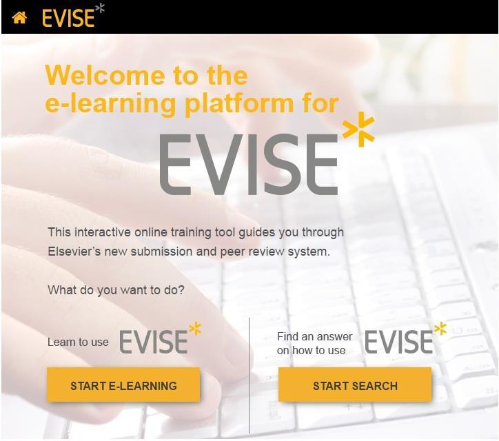 Online Submission 73 # EVISE is Elsevier's new web-based system to support the editorial process for