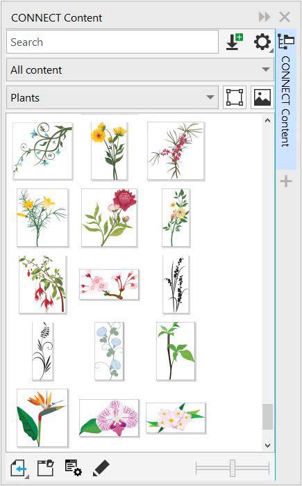 Find and manage content You can easily find and manage clipart and photos that are stored on your computer and portable devices, or in network folders.