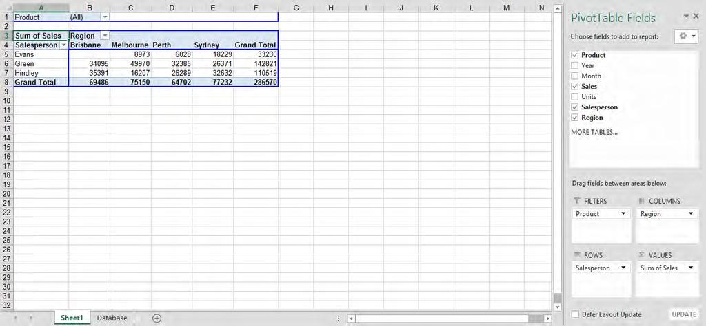 If you are using the Classic PivotTable layout you can also drag the fields onto the appropriate section of the PivotTable area.