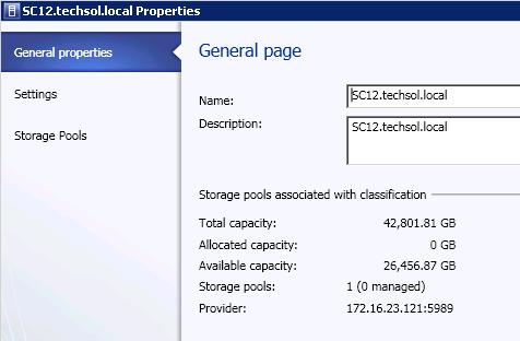 Figure 36: Storage Properties General page 5) On the Properties window, click on Storage Pools as shown in Figure 36.