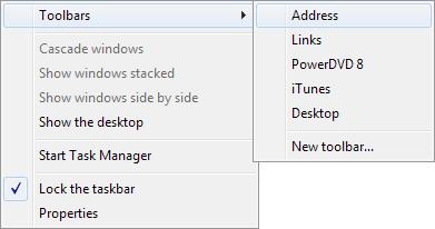 14 To move the taskbar : Click an empty space on the taskbar, and then hold down the mouse button as you drag the