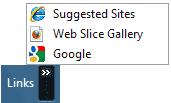 Right click the Taskbar to see the following menu: As you can see, there are entries for Address, Links, PowerDVD 8,
