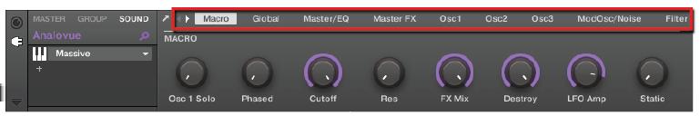 Adding a Bass Line Accessing the Plug-in Parameters The pages allow you to display further parameters for your plug-in.