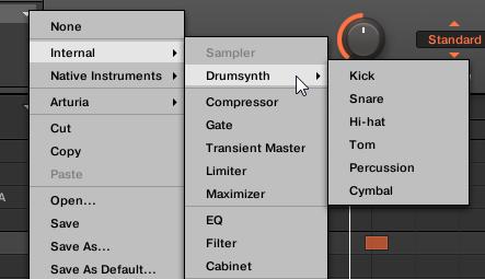 Building Your Own Drum Kit Customizing Your Drum Kit 3. At the far left of the Control area, click the small Plug-in icon to display the Plug-ins.